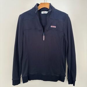 Vineyard Vines Women's Dark Blue Zip-Up Sweater